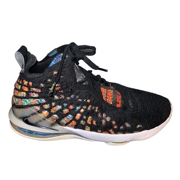 Men’s Nike Air Zoom James Lebron 17 James Gang Multicolored Basketball Shoe - Picture 6 of 11
